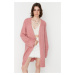 Trendyol Dry Rose Wide fit Soft Textured Knitwear Cardigan
