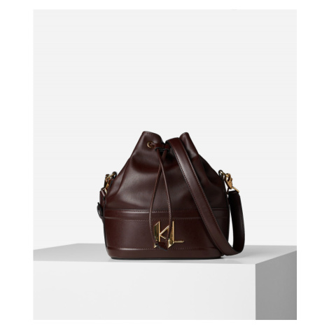 Kabelka Karl Lagerfeld K/Saddle Bucket Bag Hnedá