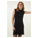 Happiness İstanbul Women's Black Mini Knitwear Dress