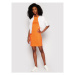 Calvin Klein Jeans Každodenné šaty J20J215679 Oranžová Slim Fit