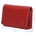 Double-D dámska kožená peňaženka Fh-séria - červená