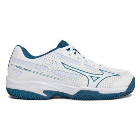 Mizuno Tenisové topánky Exceed Star Jr. CC 61GC225530 Biela