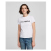 Tričko Karl Lagerfeld Graffiti Logo T-Shirt Biela