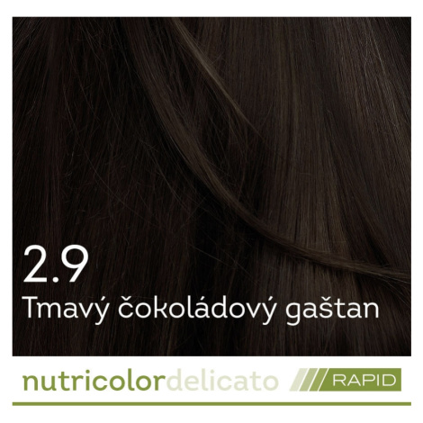 BIOKAP Nutricolor Delicato RAPID Farba na vlasy Tmavý čokoládový gaštan 2.9 - BIOKAP