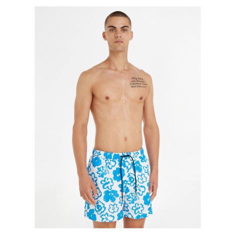 Plavky pre mužov Tommy Hilfiger Underwear - biela, modrá