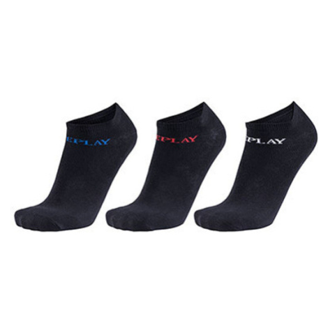 Replay Nízke športové ponožky - 3 páry C100628 Black