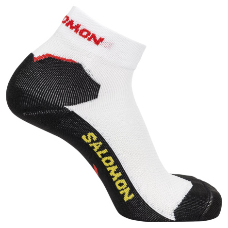 BIELO-ČIERNE ŠPORTOVÉ PONOŽKY SALOMON SPEEDCROSS ANKLE SOCKS C19730