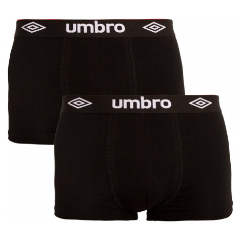 2PACK pánske boxerky Umbro čierné (UMUM0241 F)