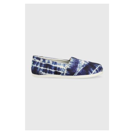 Espadrilky Toms Alpargata tmavomodrá farba,