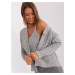 Grey knitted women's set