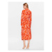 Selected Femme Šaty 16089030 Oranžová Regular Fit