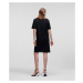 Šaty Karl Lagerfeld Karl Signature Hem Dress Black