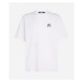 Tričko Karl Lagerfeld Autograph Linen Blend T-Shirt White