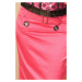 GORGE Dámska letná sukňa s opaskom a podšívkou zdobená gombíky ružová - Ružová - OEM
