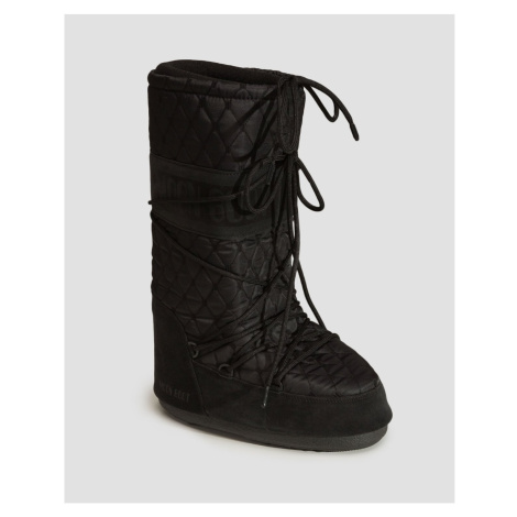 Dámske Zimné čierne Topánky Moon Boot Resort Icon Quilted