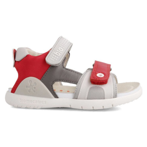 Detské kožené sandále Biomecanics červená farba