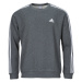 adidas  Essentials Fleece 3-Stripes Sweatshirt  Mikiny Šedá