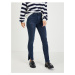 Dark blue womens skinny fit jeans with slits Guess 1981 - Women