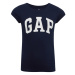 GAP V-HS SS VALUE LOGO TEE Dievčenské tričko, tmavo modrá, veľkosť