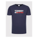Tommy Jeans Tričko Corp Logo DM0DM15379 Tmavomodrá Regular Fit