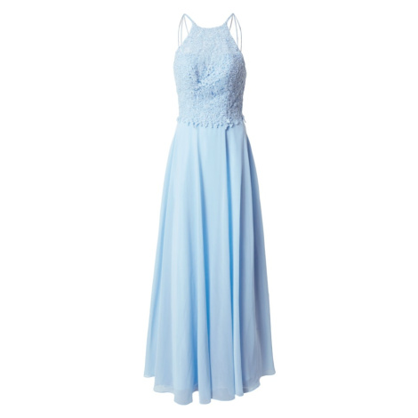 LUXUAR Večerné šaty  nebesky modrá / perlovo biela