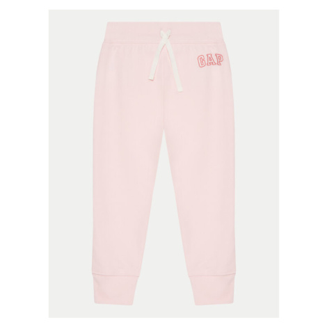 Gap Teplákové nohavice 843630-02 Ružová Regular Fit
