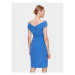 Lauren Ralph Lauren Koktejlové šaty 253855241005 Modrá Regular Fit