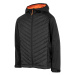 Chlapčenská turistická softshellová bunda 4F JUNIOR BOYS SOFTSHELL JSFM002-20S-DEEP BLACK