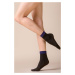 Tmavomodro-čierne silonkové ponožky Lia