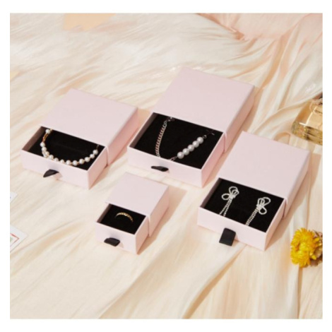 Darčeková krabička na šperky v ružovej farbe