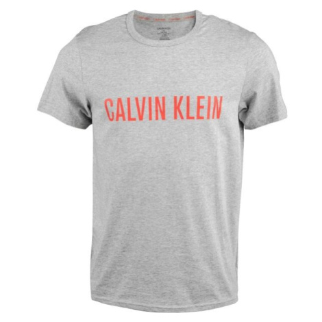Calvin Klein S/S CREW NECK Pánske tričko, sivá, veľkosť