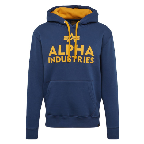 ALPHA INDUSTRIES Mikina  námornícka modrá / šafránová