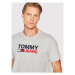 Tommy Jeans Tričko Corp Logo DM0DM15379 Sivá Regular Fit