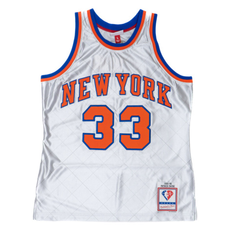 Mitchell & Ness NBA New York Knicks Patrick Ewing 75th Anniversary Platinum Collection Swingman 