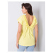Yellow blouse with neckline on back