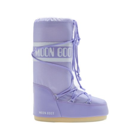 Dievčenské vysoké zimné topánky MOON BOOT Icon Nylon Jr lilac