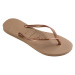 Havaianas Slim Logo Metallic Rose Gold