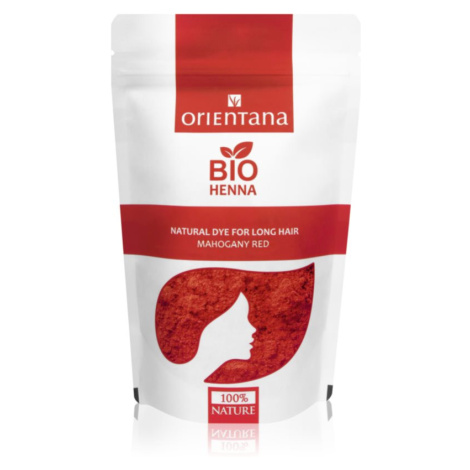 Orientana Bio Henna Long Hair ošetrujúca farba na vlasy odtieň Mahogany Red