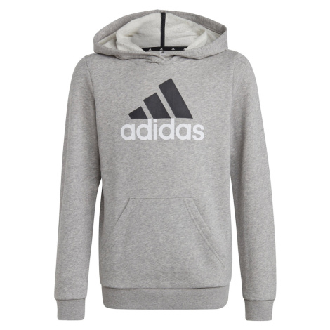 ADIDAS PERFORMANCE Športová mikina 'Essentials'  sivá melírovaná / čierna / šedobiela