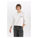 DEFACTO Relax Fit Crew Neck Thick Sweatshirt