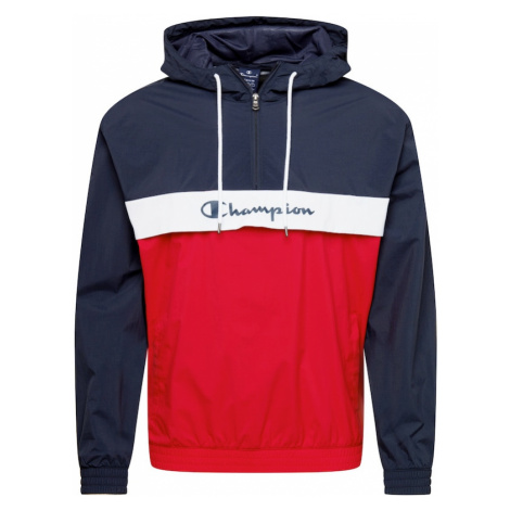 Champion Authentic Athletic Apparel Prechodná bunda  červená / tmavomodrá / biela