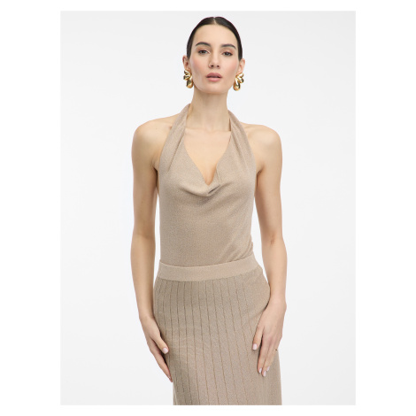 Gold women&#039;s neck top ORSAY - Women&#039;s