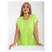 Light green blouse of larger size for everyday wear