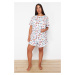 Trendyol Curve Multicolor Printed Knitted Pajama Set