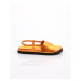 DGN 3015 Women's Thick Strap Sandals Orange Signora