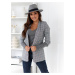 Jacket grey Och Bella BI-24155-I