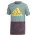 adidas YB FAV AOP FZ TEE - Chlapčenské športové tričko