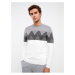 LC Waikiki Crew Neck Long Sleeve Patterned Men's Knitwear Sweater