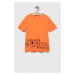 Detské tričko Birba&Trybeyond oranžová farba, s potlačou