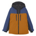 Chlapčenská lyžiarska bunda COLOR KIDS Jr. Ski Jacket - Colorblock-3042-Marmalade